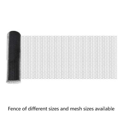 VidaXL Hexagon hek grijs 0,4 x 10 m pvc