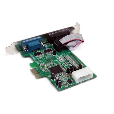 .com 2-poort Native PCI Express RS232 Seriële Kaart met 16550 UART - Seriële adapter - PCIe low profile - RS-232 x 2