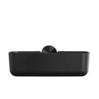 Douchemand Geesa Opal 25 cm Zwart Metaal Geborsteld - thumbnail