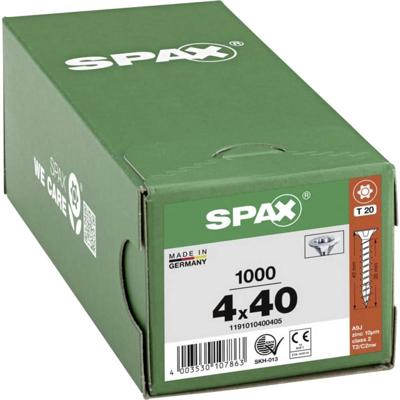 SPAX 1191010400405 R 88091 Senkkopf/T-STAR Houtschroef 4 mm 40 mm T-STAR plus Staal WIROX 1000 stuk(s)