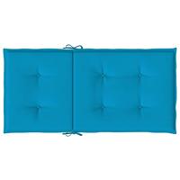 Tuinstoelkussens lage rug 4 st 100x50x3 cm oxford stof blauw - thumbnail