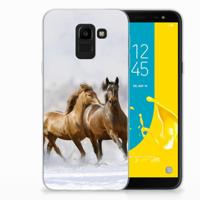Samsung Galaxy J6 2018 | TPU Hoesje | Paarden - thumbnail