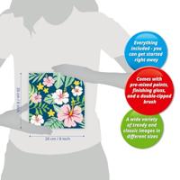 Ravensburger creart schilderen op nummer - exotische bloemen - thumbnail