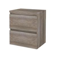 Badmeubelset Aquasplash Salt 60x46 cm Greeploos 2 Lades Met Afdekplaat Scotch Oak Aquasplash - thumbnail