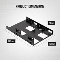 Corsair Dual SSD Mounting Bracket inbouwframe - thumbnail