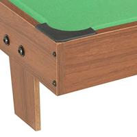 VidaXL Minipooltafel 3 feet 92x52x19 cm bruin en groen - thumbnail