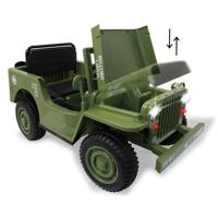 Jamara Ride-on Jeep Willys MB Army groen 12V - thumbnail