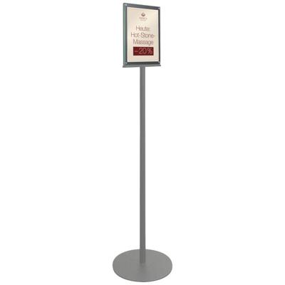 Deflecto 692056-A4S Folderhouder, Vloerstatief Zilver DIN A4 1 stuk(s) Aantal vakken: 2 (l x b x h) 330 x 330 x 1422 mm Deflecto 692056-A4S Folderhouder, Vloerstatief Zilver DIN A4 1 stuk(s) Aantal vakken: 2 (l x b x h) 330 x 330 x 1422 mm
