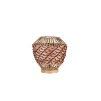 Lyora TafellampMapi Ø 29cm rood met bruin - 9586623 - thumbnail