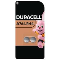 Duracell LR44 / V13GA / A76 Alkaline knoopcelbatterij (2 stuks) - thumbnail
