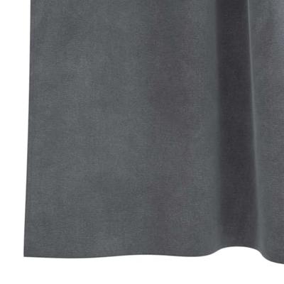 VidaXL Verduisterende gordijnen 2 pcs lichtgrijs 140 x 245 cm fluweel