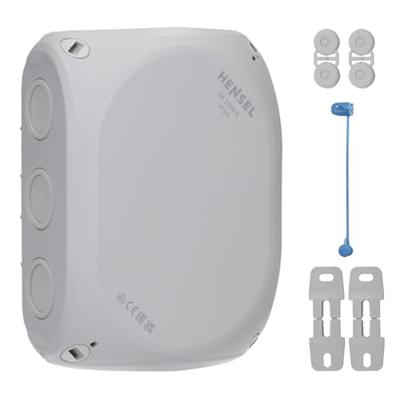 Hensel DK 1000 G Aftakkast (b x h) 180 mm x 130 mm Grijs-wit (RAL 7035) IP66 1 stuk(s) Hensel DK 1000 G Aftakkast (b x h) 180 mm x 130 mm Grijs-wit (RAL 7035) IP66 1 stuk(s)