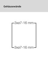 Hensel 6100055 KV 9103 Kleine verdeelkast Opbouw (op muur) Aantal groepen: 3 Aantal rijen: 1 Inhoud: 1 stuk(s) - thumbnail