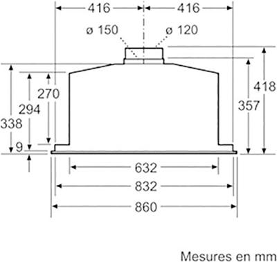 Siemens LB88574 afzuigkap 730 m³/uur Inbouw Roestvrijstaal C Siemens LB88574 afzuigkap 730 m³/uur Inbouw Roestvrijstaal C