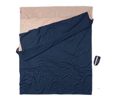 Cocoon Travel Sheet Double 100% Egyptian Cotton Lakenzak Khaki / Tuareg Cocoon Travel Sheet Double 100% Egyptian Cotton Lakenzak Khaki / Tuareg