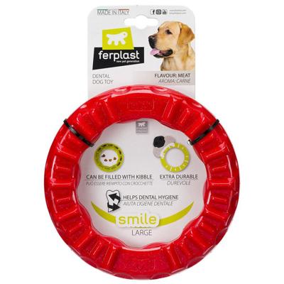 Ferplast kauwspeeltje voor honden smile large 20x18x4 cm rood