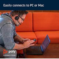 POLY Blackwire 3220 Headset Bedraad Hoofdband Oproepen/muziek USB Type-A Zwart - thumbnail