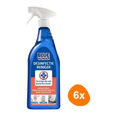 Blue Wonder - Desinfectie-reiniger - 6x 750ml