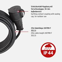 Brennenstuhl 1166820 Stroom Verlengkabel Zwart 25.00 m H07RN-F 3G 2,5 mm² - thumbnail