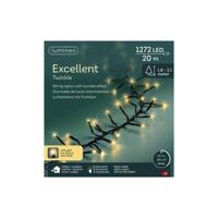 Lumineo LED Excellent Twinkle 1272 LEDs 20 m Zwart Soft Gold Licht - thumbnail