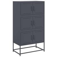 Dressoir 68,5x38,5x123,5 cm staal antracietkleurig - thumbnail