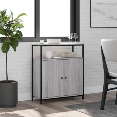 Dressoir 70x30x80 cm bewerkt hout grijs sonoma Dressoir 70x30x80 cm bewerkt hout grijs sonoma