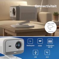Videoprojector - PHILIPS - NeoPix 444 - Full HD 1080p - 500 ANSI lumen - 100 - HDMI - 3,5 mm jack - Inclusief USB-C naar HDMI-kabel - thumbnail