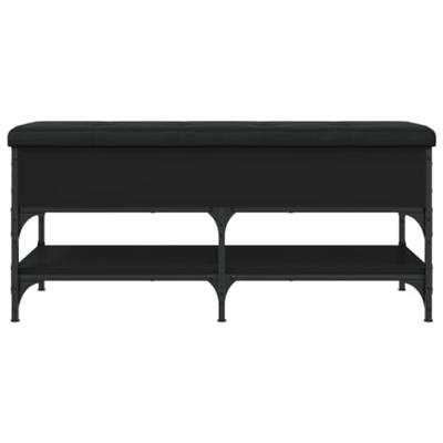 Schoenenbank 102x42x45 cm bewerkt hout zwart
