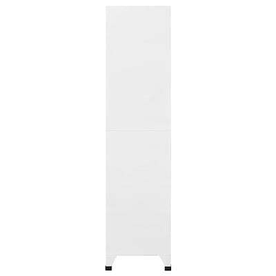 Lockerkast 90x45x180 cm staal lichtgrijs en donkergrijs