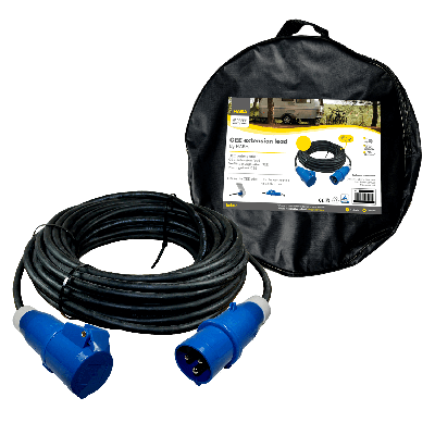 Ngk Verleabel 20 meter neopreen 3x 1.5mm² - cee stekker en cee contrastekker - in tas