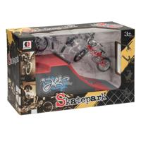 Vinger Stuntfiets Set met Schans - thumbnail