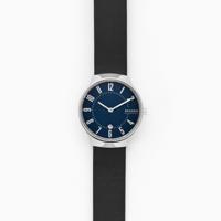 Horlogeband Skagen SKW2807 Leder Zwart 14mm - thumbnail