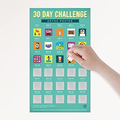 Gift Republic 30 Dagen Uitdaging Poster Fitness Detox
