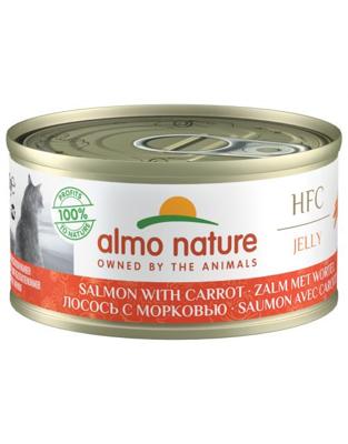 Almo Nature HFC Natural kattenvoer in gelei zalm & wortel 70g