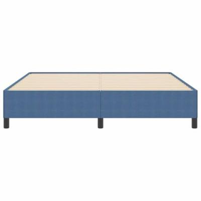 Bedframe Blauw 180 x 200 cm Katoenen stof