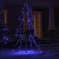 VidaXL Kegelkerstboom 160 led&apos;s binnen en buiten 78x120 cm - thumbnail
