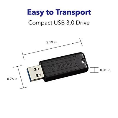Verbatim Pin Stripe 3.0 USB-stick 32 GB Zwart 49317 USB-A 3.2 Gen 1 Verbatim Pin Stripe 3.0 USB-stick 32 GB Zwart 49317 USB-A 3.2 Gen 1
