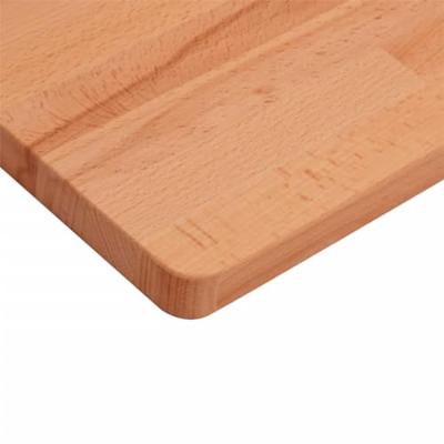 Tafelblad rechthoekig 100x60x1,5 cm massief beukenhout