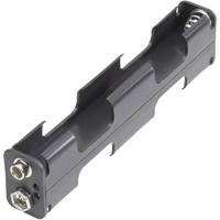 Batterijhouder, 4 x Mignon 'AA' met drukknopaansluiting - thumbnail