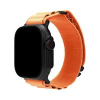 Mobilize Nylon Watch Band - Alpine - Black Connector - for Apple 38/40/41mm - Orange - thumbnail
