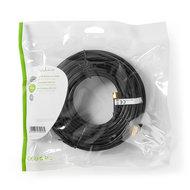 Nedis CSGP02400BK150 Antennekabel Sma Male Sma Female Verguld 50 Ohm Dubbel Afgeschermd 15.0 M Rond Pvc Zwart Polybag - thumbnail