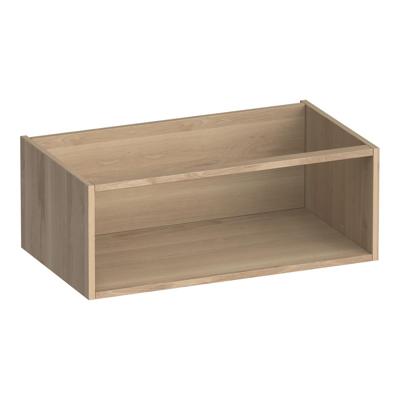 Brauer Flourish - Bijkast - 80 cm - met 1 Opbergvak - Lamellen Eiken Naturel