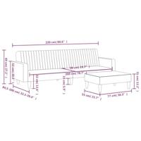 2-delige Loungeset kunstleer grijs - thumbnail