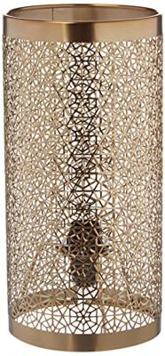 Tafellamp mat messing met E14 fitting en schakelaar By Rydens Hermine 28 cm