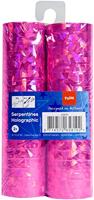 Roze Holografische Serpentines - 2 stuks - thumbnail