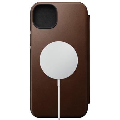 Nomad Modern lederen folio iPhone 14 Plus - Rustic Brown