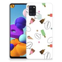 Samsung Galaxy A21s Siliconen Case IJsjes - thumbnail