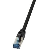 LogiLink CQ6145S RJ45 USB-kabel CAT 6A S/FTP 50.00 m Zwart Afscherming gevlochten, Halogeenvrij, PUR-mantel, Zuurbestendig, Oliebestendig 1 stuk(s) - thumbnail