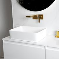 Waskom Loutro Gio Rechthoek 48x37x12 cm Hoogglans Wit - thumbnail