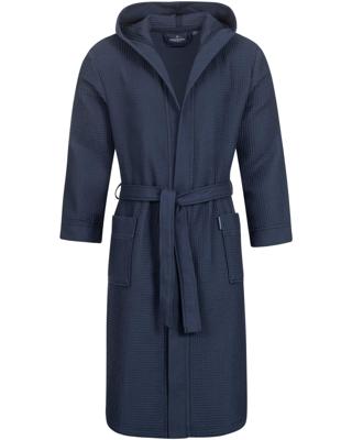 Morgenstern Morgenstern badjas Andrea wafelstof met Capuchon 120cm Navy L